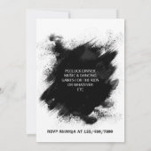Moderne Grunge Block Party Kaart (Achterkant)