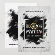 Moderne Grunge Blockfeest