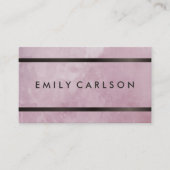 Moderne grunge met bruine metalen sierstrip visitekaartje (Voorkant)