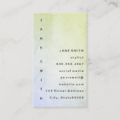 Moderne Grunge met verticale tekst Visitekaartje (Voorkant)