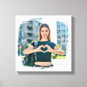 Moderne Grunge-randfoto Canvas Afdruk (Voorkant)