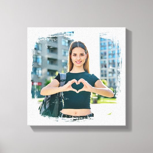 Moderne Grunge-randfoto Canvas Afdruk (Voorkant)