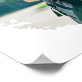 Moderne Grunge-randfoto Poster (Hoek)