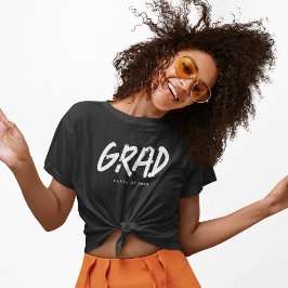 Moderne Grunge Typo GRAD Klas van 2026 T-shirt