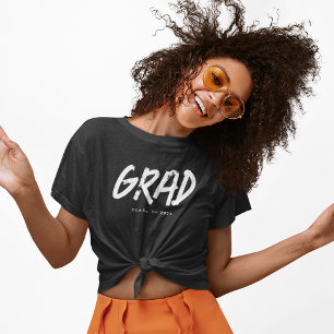 Moderne Grunge Typo GRAD Klas van 2026 T-shirt