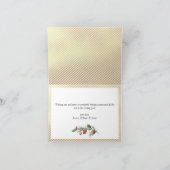 Moderne Gulden Kerstmis 2 PHOTO-groet Feestdagen Kaart (Binnen)