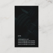 Moderne gym details donkere stijl visitekaartje (Achterkant)