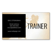 Moderne gym geïnspireerd magnetisch visitekaartje (Voorkant)