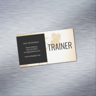 Moderne gym geïnspireerd magnetisch visitekaartje