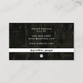 Moderne gym geïnspireerd visitekaartje (Achterkant)