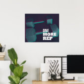 Moderne gym inspiratie op duo toon poster (Thuiskantoor)