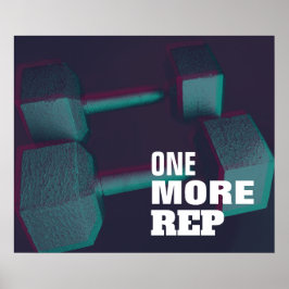 Moderne gym inspiratie op duo toon poster