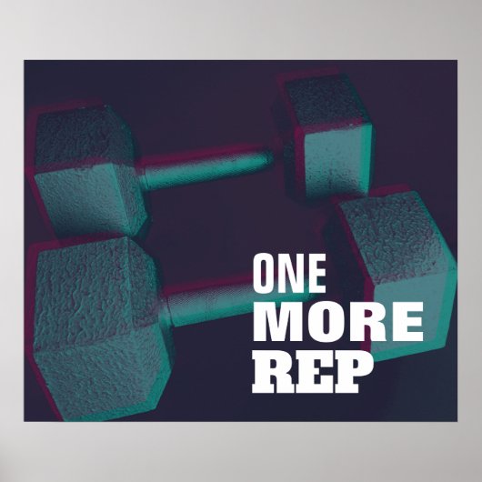 Moderne gym inspiratie op duo toon poster (Voorkant)