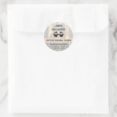 Moderne Gym / Personal Trainer Bedankt Sticker (Tas)