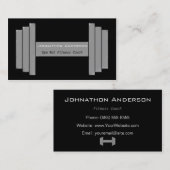 Moderne gym Rat Personal Fitness Coach Visitekaartje (Voorkant / Achterkant)