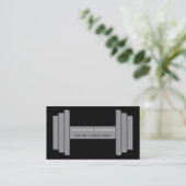Moderne gym Rat Personal Fitness Coach Visitekaartje (Staand voorkant)