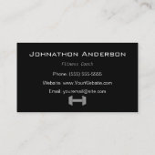 Moderne gym Rat Personal Fitness Coach Visitekaartje (Achterkant)