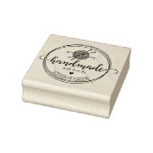 Moderne Haak Handgemaakt met liefde Rubberstempel (Stempel)