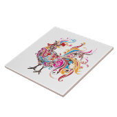 Moderne haan Landelijk decor Tegeltje (Zijkant)