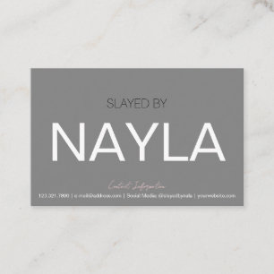 Moderne Haar/Wig/bundels grijze onderhoudskaart Visitekaartje