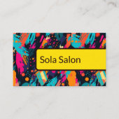 Moderne haarkleurspecialist QR Code Visitekaartje (Voorkant)