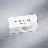 Moderne haarlijst en eenvoudige curve van haarzout magnetisch visitekaartje (Voorbeeld)