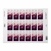 Moderne haarlijst - Roze glitter Sparkle Etiket (Full Sheet)