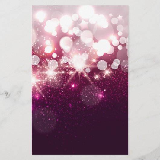 Moderne haarlijst - Roze glitter Sparkle Flyer (Achterkant)