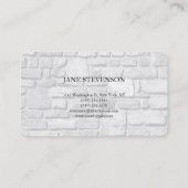 Moderne haarstijllijst - Grijze wanddesign - Premi Visitekaartje (Achterkant)