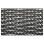 Moderne haarstijllijst Pattern Black White Sjabloo Stof (Yard (91,4 cm))