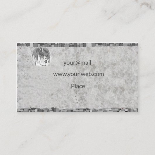 Moderne haarstudio visitekaartje (Achterkant)