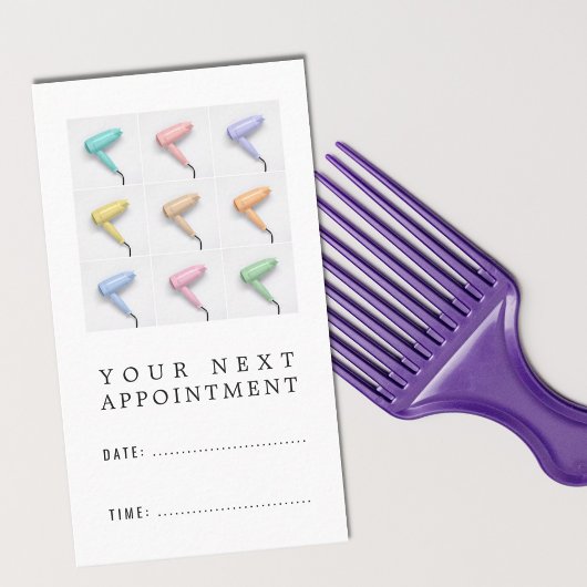 Moderne Haarstylist Appointment Card Afsprakenkaartje