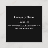 Moderne haarstylist klantfoto elegant script vierkante visitekaartje (Achterkant)