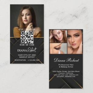 Moderne haarstylist Make-up Artist Beauty Salon Ar Visitekaartje