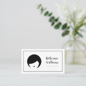 Moderne Haarstylist met benoeming Afsprakenkaartje (Staand voorkant)