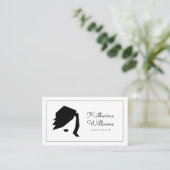 Moderne Haarstylist met benoeming Afsprakenkaartje (Staand voorkant)