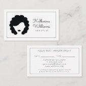 Moderne Haarstylist met benoeming Afsprakenkaartje (Voorkant / Achterkant)