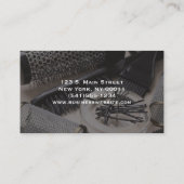 Moderne Haarstylist Salon Tools Beauty Visitekaartje (Achterkant)