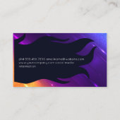 Moderne haarstylist | Schoonheid en cosmetica Visitekaartje (Achterkant)