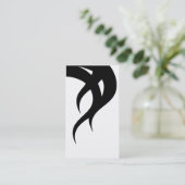 Moderne haarstylist visitekaartje (Staand voorkant)