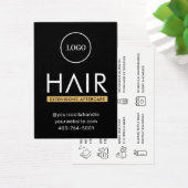 Moderne haarUitbreidingen Aftercare Advice Kaart (Bureau)