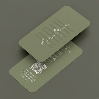 Moderne haarvlechten Hair Stylist Beauty Salie Visitekaartje