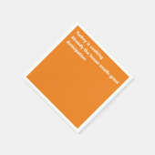 Moderne Haiku gedicht minimale Oranje Thanksgiving Servet (Hoek)