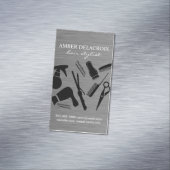 Moderne Hair Stylist | kapper Magnetisch Visitekaartje (Voorbeeld)