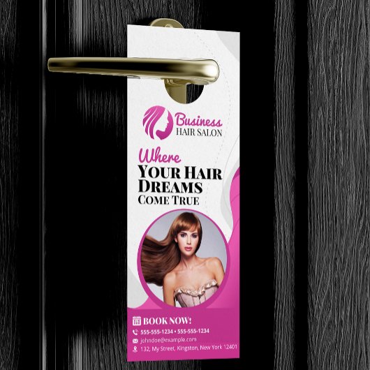 Moderne Hair Stylist Make-up Artiest Service Salon Deurhanger