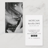 Moderne Hair Stylist Professionele Foto Visitekaartje (Voorkant / Achterkant)