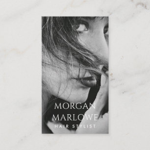 Moderne Hair Stylist Professionele Foto Visitekaartje