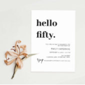 Moderne Hallo 500ste uitnodiging van de Birthday P