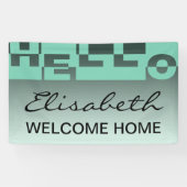 Moderne HALLO Banner + je rug. en ideeën (Horizontaal)