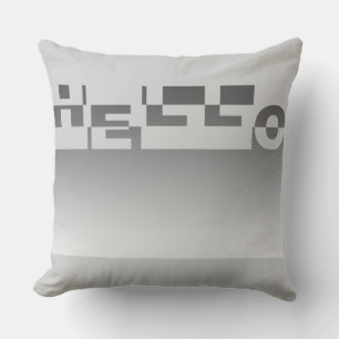 Moderne HALLO Banner + je rug. en ideeën Buitenkussen